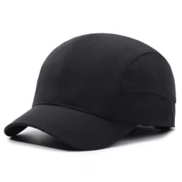 2026 Short-Brimmed Solid Color Baseball Cap Lightweight Quick-Dry Polyester Adjustable Buckle Closure Sun Protection Breathable