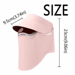 Hollow Top Large Brim Sun Hat Magnetic Lightweight Ice Silk Face Cover UV Protection Detachable Full Face Mask Beach Activities