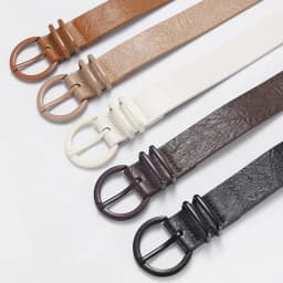1spc Korean Version Women's Belt PU Spray Paint Needle Buckle Belt Fashionable Personality Versatile Jeans Belt