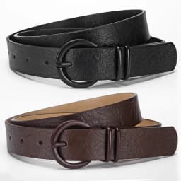 1spc Korean Version Women's Belt PU Spray Paint Needle Buckle Belt Fashionable Personality Versatile Jeans Belt