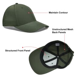 Unisex Classic Mesh Adjustable Breathable Golf Dad Hat Baseball Cap for Running Fishing and Outdoor Activities FC360