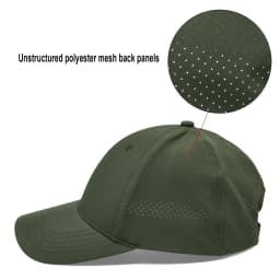 Unisex Classic Mesh Adjustable Breathable Golf Dad Hat Baseball Cap for Running Fishing and Outdoor Activities FC360