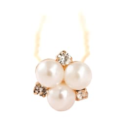 12Pcs/Set Elegant Pearl Crystal Wedding Hair Pins for Women Flower U-Shape Hair Clips Bridal Hair Accessories Jewelry Gifts