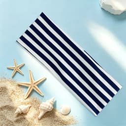 Fashion Striped Elastic Hair Band Sweat-absorbing Soft Wide Hairband Hair Accessories Non-slip Sports Headband