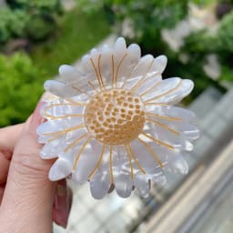 Flower Acetate Hair Claw Clips, Sunflower Cherry Blossom Lily Shark Clips