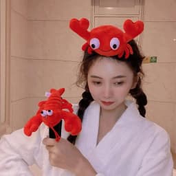 Animal Funny Performance Prop Wash Face Party Cartoon Headdress Lobster Headband Crab Hair Hoop Female Headwear