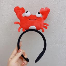 Animal Funny Performance Prop Wash Face Party Cartoon Headdress Lobster Headband Crab Hair Hoop Female Headwear