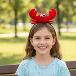Animal Funny Performance Prop Wash Face Party Cartoon Headdress Lobster Headband Crab Hair Hoop Female Headwear
