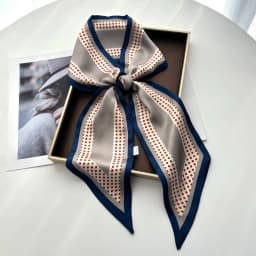 Scarf Women Dot Print Long Silk Feeling Bag Tie Neck Skinny Scarves Female Foulard Hairband Print Lady Neckerchief Ribbon