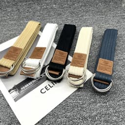 New Unisex Canvas Belt Double Ring Buckle Belts Men Women's Casual Business Cowboy Pants Belt