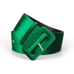 Women Wide 7CM Green Waist Seal Belt Autumn Winter New Velvet Decorative Dress Simple All Match Korean Style Red Black 2026