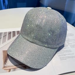 Full Diamond Luxury Rhinestones Baseball Caps for Women Men Cotton Bones Snapback Hip Hop Cap Gorras Casquette Sun Hats