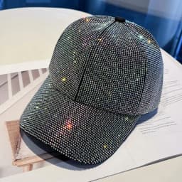Full Diamond Luxury Rhinestones Baseball Caps for Women Men Cotton Bones Snapback Hip Hop Cap Gorras Casquette Sun Hats