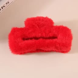 11.5cm Plush Square Hair Claw Clip Women's Korean Simple Versatile Grab Clip Fashion Shark Clip Girl Hair Accessories