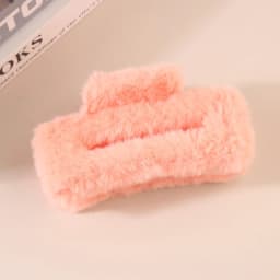 11.5cm Plush Square Hair Claw Clip Women's Korean Simple Versatile Grab Clip Fashion Shark Clip Girl Hair Accessories