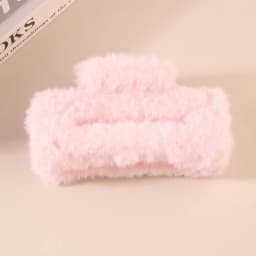 11.5cm Plush Square Hair Claw Clip Women's Korean Simple Versatile Grab Clip Fashion Shark Clip Girl Hair Accessories