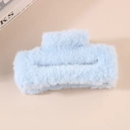 11.5cm Plush Square Hair Claw Clip Women's Korean Simple Versatile Grab Clip Fashion Shark Clip Girl Hair Accessories
