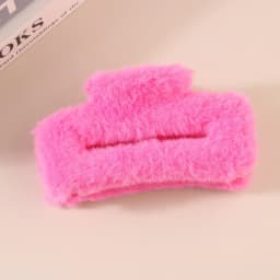 11.5cm Plush Square Hair Claw Clip Women's Korean Simple Versatile Grab Clip Fashion Shark Clip Girl Hair Accessories