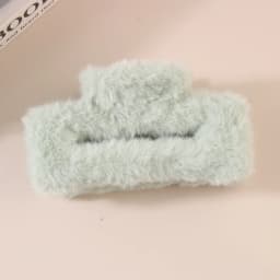 11.5cm Plush Square Hair Claw Clip Women's Korean Simple Versatile Grab Clip Fashion Shark Clip Girl Hair Accessories
