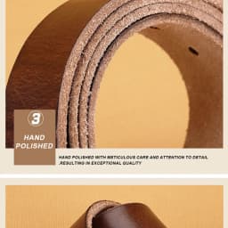 Men's Pin Buckle Durable Genuine Leather Belt with Adjustable Buckle Holes Perfect for Business Retro Wear Casual Formal Outfits