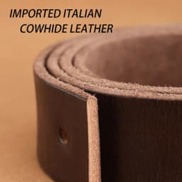 Men's Pin Buckle Durable Genuine Leather Belt with Adjustable Buckle Holes Perfect for Business Retro Wear Casual Formal Outfits