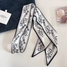 135cm Long Waist Belts New Retro Style Double-sided Printed Hairband Women Summer Thin Narrow Long Belt Neckerchief Decoration