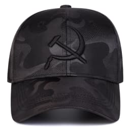 Unisex Hammer and Sickle Embroidery Baseball Caps Spring Autumn Outdoor Adjustable Casual Hats Sunscreen Hat Sports Cap