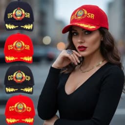 Russian National Emblem CCCP USSR Embroidered Baseball Cap Cotton Adjustable Baseball Hats Snapback Caps For Man Women Unisex