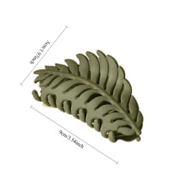 New Korean Matte Solid Color Leaf Claw Clip Crab Hair Claws Ponytail Hairpin for Women Girls Daily use Hair Accessories