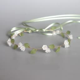Fresh Flower Leaf Hairbands For Women Fashion Pearl Headband Bridal Wedding Hair Accessories Birthday Party Banquet Hair Hoop