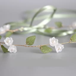 Fresh Flower Leaf Hairbands For Women Fashion Pearl Headband Bridal Wedding Hair Accessories Birthday Party Banquet Hair Hoop