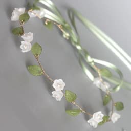 Fresh Flower Leaf Hairbands For Women Fashion Pearl Headband Bridal Wedding Hair Accessories Birthday Party Banquet Hair Hoop