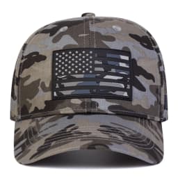 Fashion Patch American Flag Breathable Mesh Baseball Cap Suitable for Men for Outdoor Sports and Sun Protection