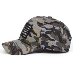 Fashion Patch American Flag Breathable Mesh Baseball Cap Suitable for Men for Outdoor Sports and Sun Protection