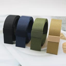 38mm Tank Pattern Nylon Woven Belt, 130-170cm Extended Strap, Durable Casual Waist Belt, Adjustable Daily Outdoor Body Accessory