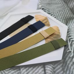 38mm Tank Pattern Nylon Woven Belt, 130-170cm Extended Strap, Durable Casual Waist Belt, Adjustable Daily Outdoor Body Accessory