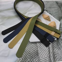 38mm Tank Pattern Nylon Woven Belt, 130-170cm Extended Strap, Durable Casual Waist Belt, Adjustable Daily Outdoor Body Accessory
