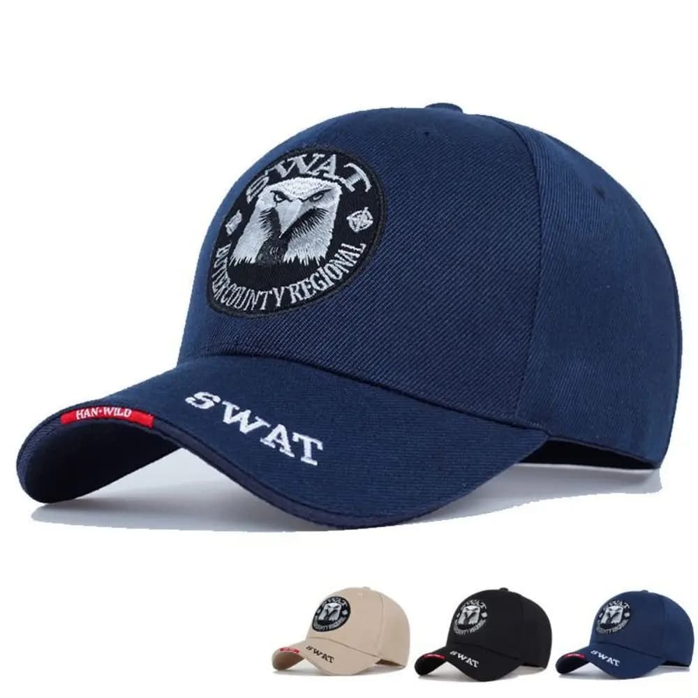 Adjustable Eagle SWAT Embroidery Baseball Caps Quick-drying Outdoor Sports Sun Hats Snapback Hats Men Women