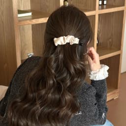 Elegant Solid Fold Fabric Banana Hairpin For Women Girls High Ponytail Holder Hair Clip Barrette Fashion Hair Accessories