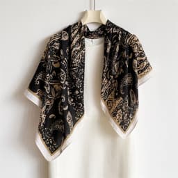 90*90Cm Square Scarf Cotton Linen Feeling Women Headband Shawl Wraps Luxury Hair Band Print Neck Scarves Muslim Hijab Bandana