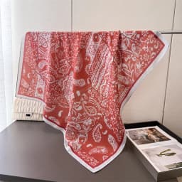 90*90Cm Square Scarf Cotton Linen Feeling Women Headband Shawl Wraps Luxury Hair Band Print Neck Scarves Muslim Hijab Bandana