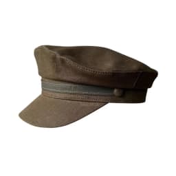Spring Summer Breathable Linen Navy Style Cap British Wide Brim Peaked Cap Neutral Style Soft Hat for Small Head