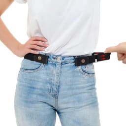 1/2pcs No Buckle Elastic Waist Belt, Invisible, Stretch Adjustable for Jeans & Dresses, Comfort Fit, Universal for Women & Men