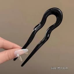 U-Shaped Hair Fork Fashion Tortoiseshell Acetate Acrylic Hairpin Geometric Headwear Hair Sticks Women Girls Hair Accessories