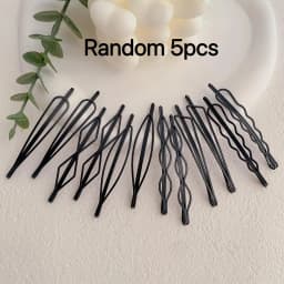 6pcs random Women's Hair Pin Set – Multifunction Bangs Clip, Durable Hairpins, Multi-Style, Updo Tool