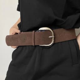 Women Luxury Design Suede Leather Wide Belt Casual Versatile Business Waist Strap Trendy Pin Buckle Waistband