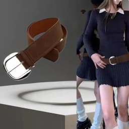 Women Luxury Design Suede Leather Wide Belt Casual Versatile Business Waist Strap Trendy Pin Buckle Waistband