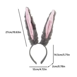 Sweet Plush Rabbit Ears Headbands Cosplay Bunny Girl Cute Girls Hairband Photo Prop Party Headwear Hair Accessories