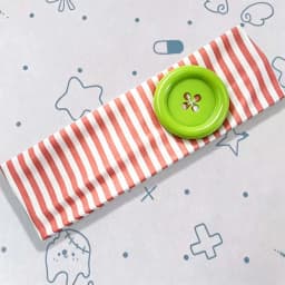 American Hot Girl Trendy Y2K New Original Handmade Headband Summer Dopamine Striped Button Women Hair Accessories