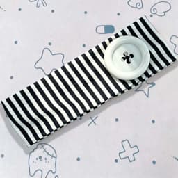 American Hot Girl Trendy Y2K New Original Handmade Headband Summer Dopamine Striped Button Women Hair Accessories